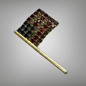VINTAGE AMERICAN FLAG PIN BROOCH